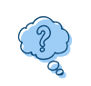 de icon question thought filled png